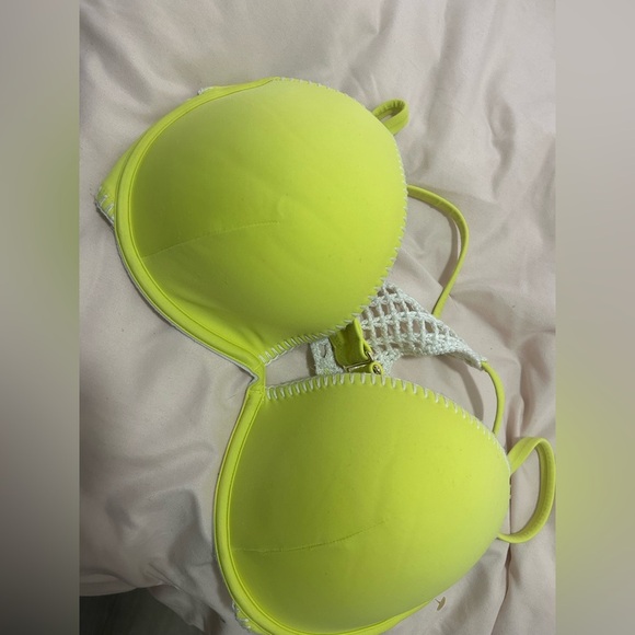 Victoria's Secret Yellow Bikini with White Crochet 36 DD/Med Bottom - Picture 5 of 5